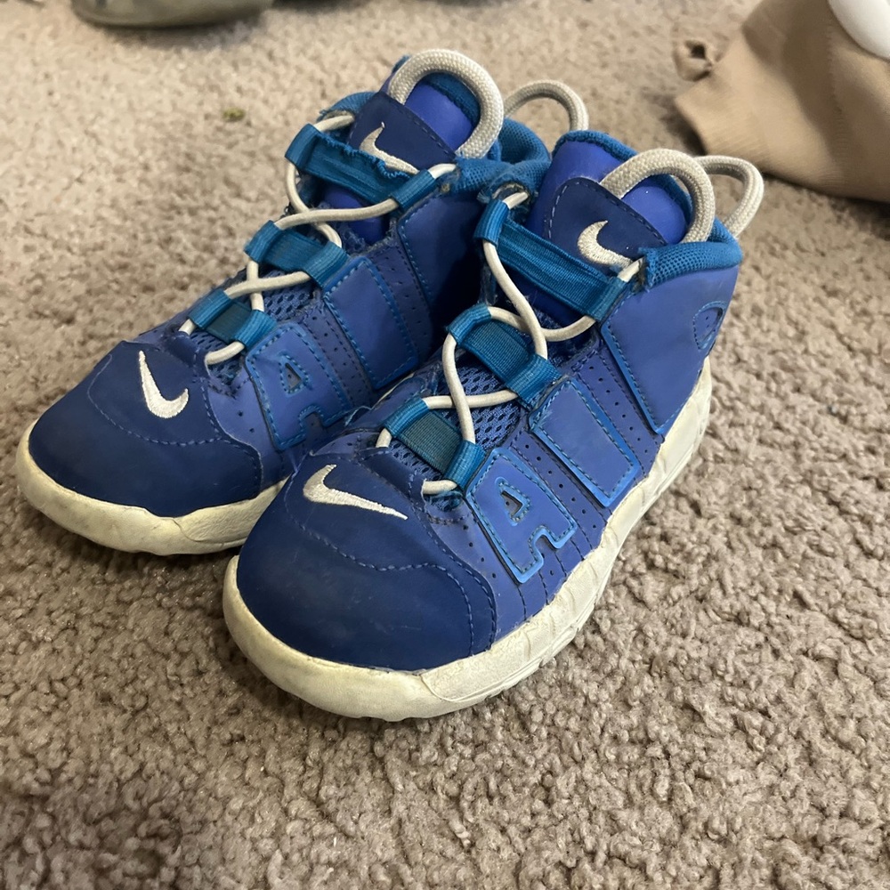 Nike Kids Royal Blue Air Uptempo Sneakers